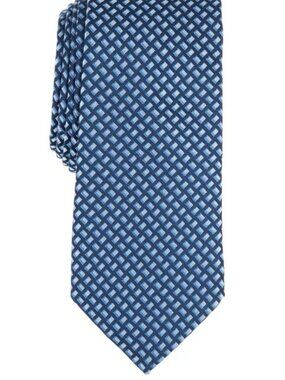Alfani Mens Delvin Slim Mini-Neat Tie Navy OS